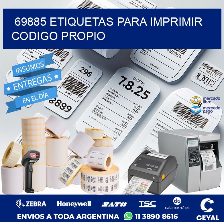 69885 ETIQUETAS PARA IMPRIMIR CODIGO PROPIO