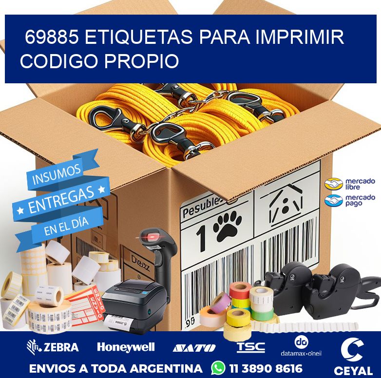69885 ETIQUETAS PARA IMPRIMIR CODIGO PROPIO