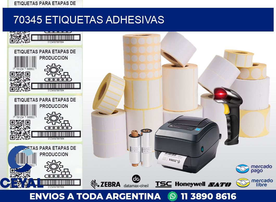 70345 ETIQUETAS ADHESIVAS