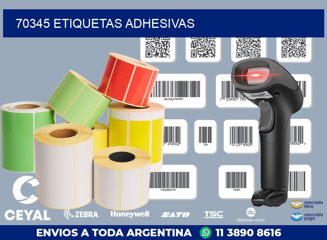 70345 ETIQUETAS ADHESIVAS