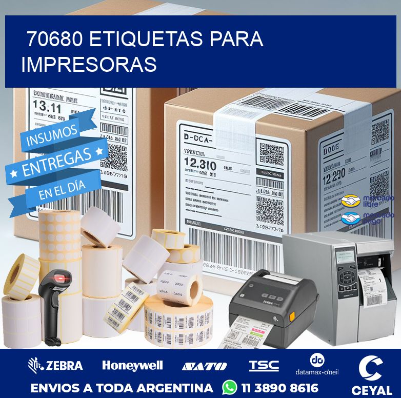70680 ETIQUETAS PARA IMPRESORAS