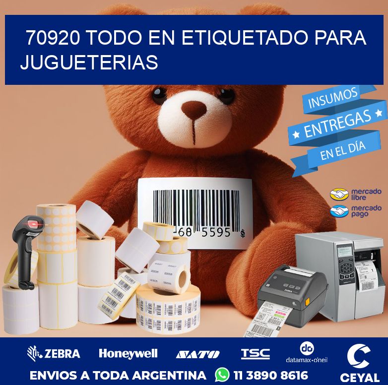 70920 TODO EN ETIQUETADO PARA JUGUETERIAS