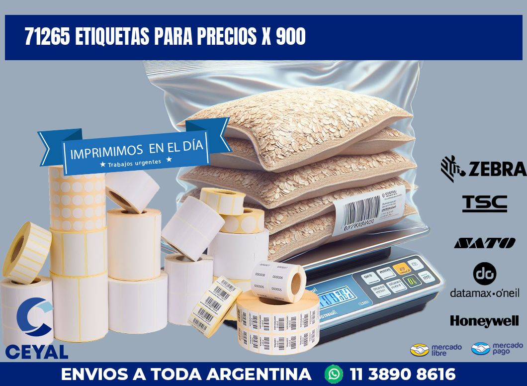 71265 ETIQUETAS PARA PRECIOS X 900