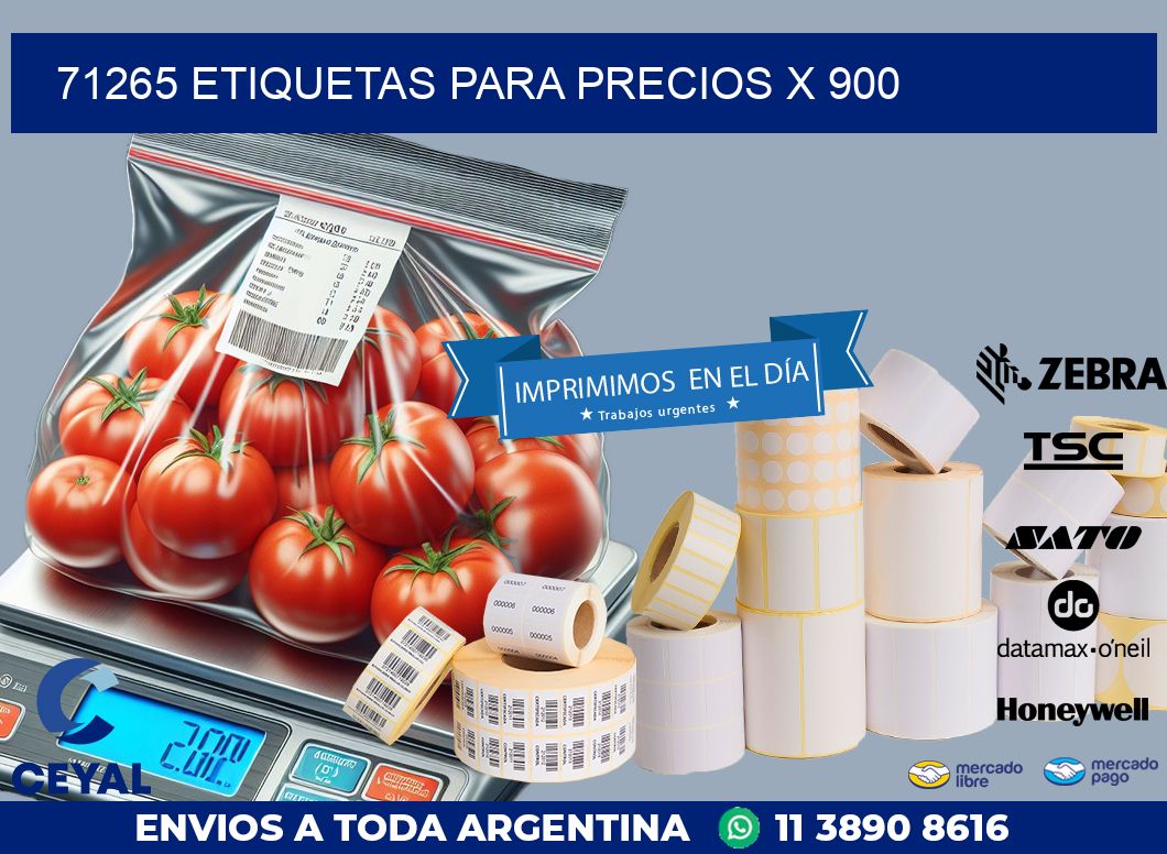 71265 ETIQUETAS PARA PRECIOS X 900