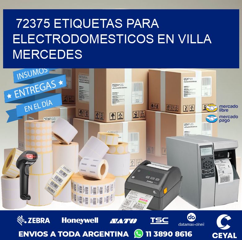 72375 ETIQUETAS PARA ELECTRODOMESTICOS EN VILLA MERCEDES