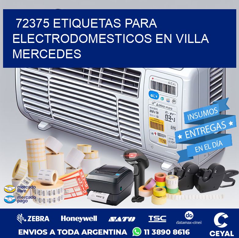 72375 ETIQUETAS PARA ELECTRODOMESTICOS EN VILLA MERCEDES