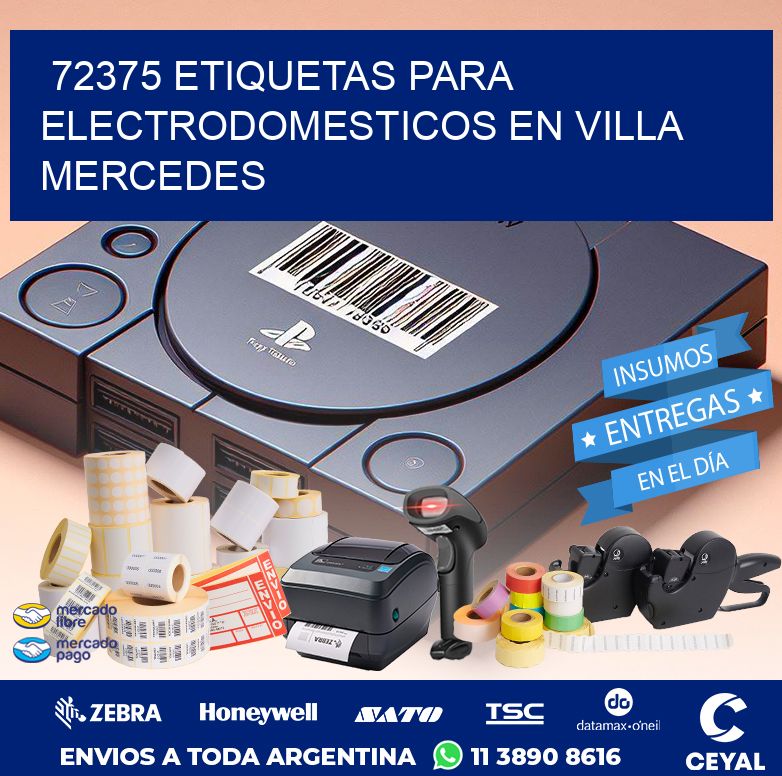 72375 ETIQUETAS PARA ELECTRODOMESTICOS EN VILLA MERCEDES