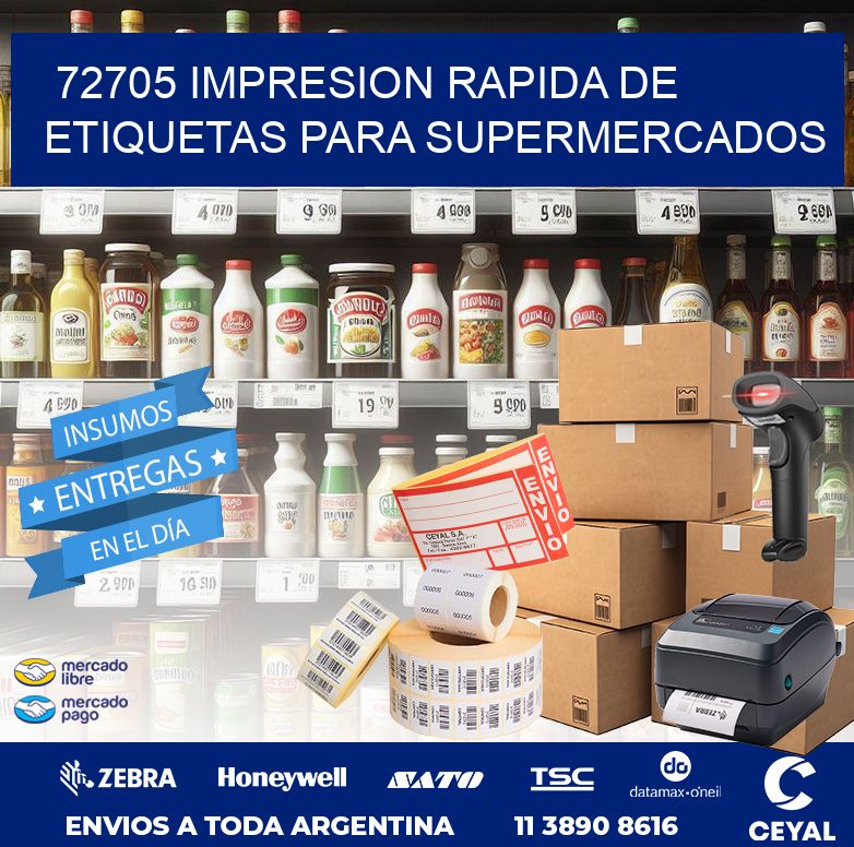 72705 IMPRESION RAPIDA DE ETIQUETAS PARA SUPERMERCADOS