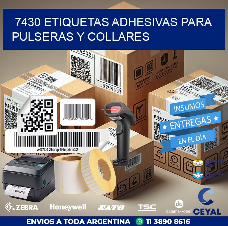 7430 ETIQUETAS ADHESIVAS PARA PULSERAS Y COLLARES