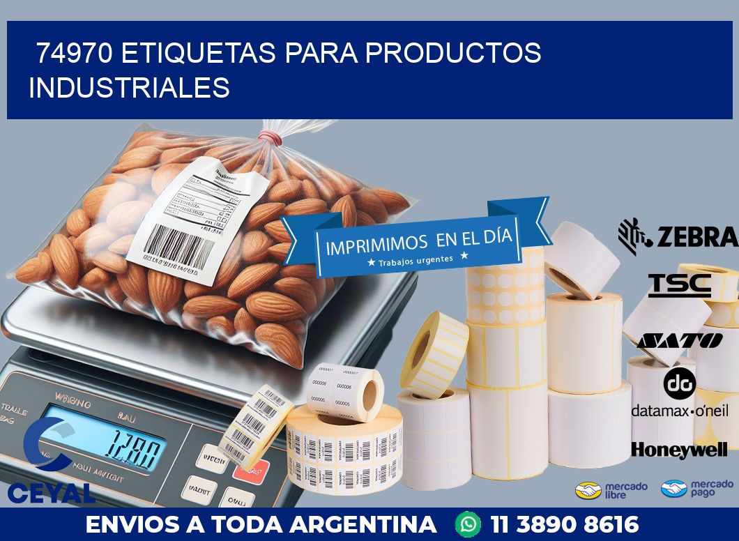 74970 ETIQUETAS PARA PRODUCTOS INDUSTRIALES
