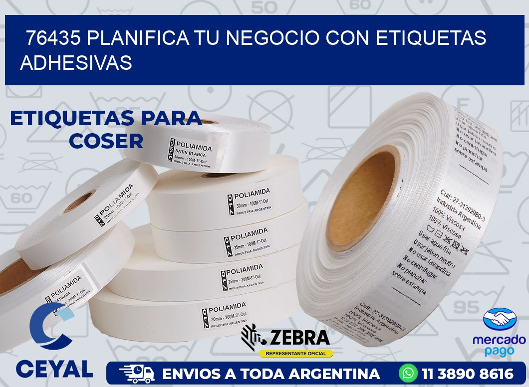 76435 PLANIFICA TU NEGOCIO CON ETIQUETAS ADHESIVAS
