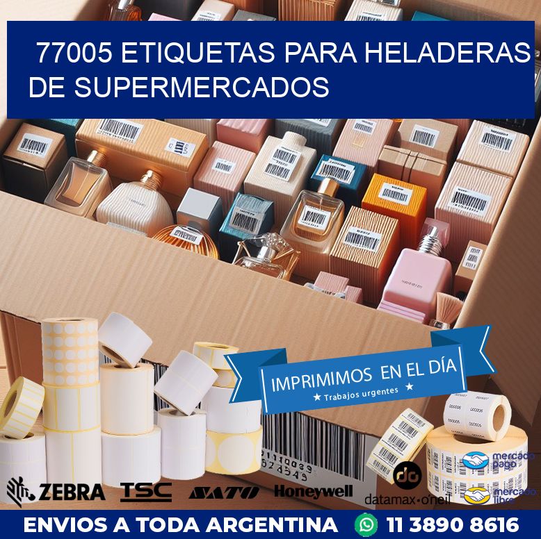 77005 ETIQUETAS PARA HELADERAS DE SUPERMERCADOS