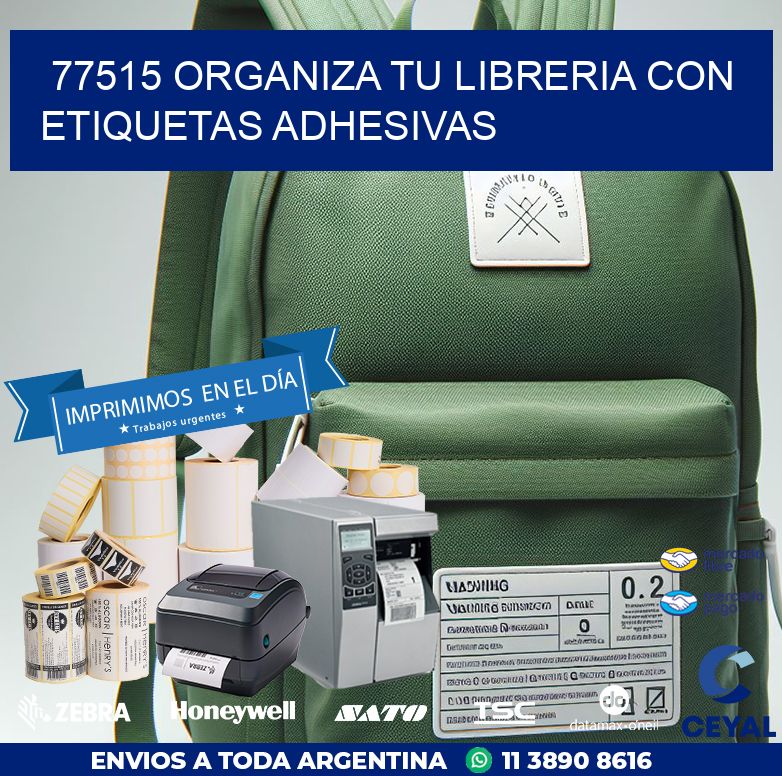 77515 ORGANIZA TU LIBRERIA CON ETIQUETAS ADHESIVAS