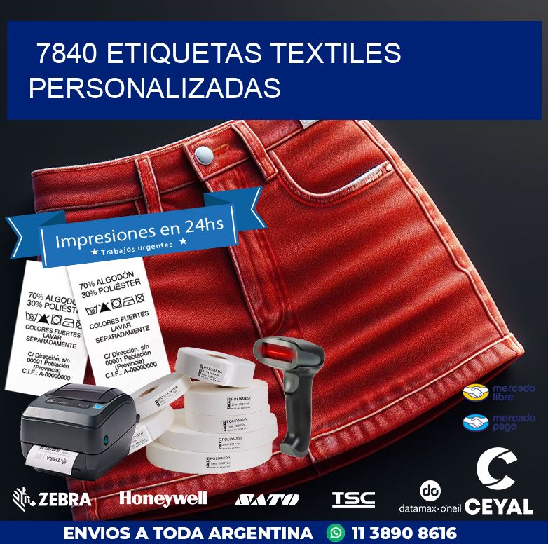 7840 ETIQUETAS TEXTILES PERSONALIZADAS
