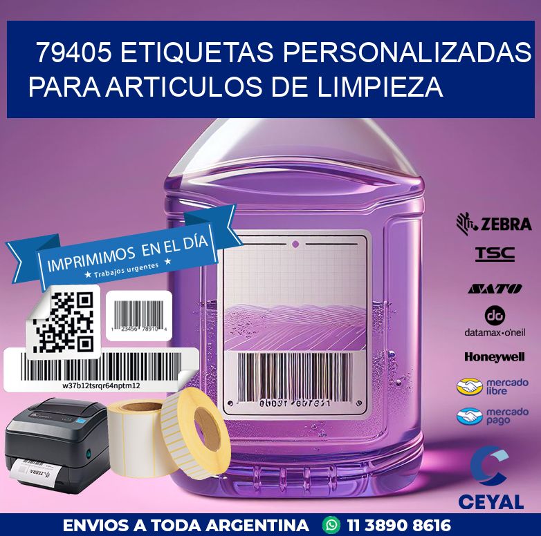 79405 ETIQUETAS PERSONALIZADAS PARA ARTICULOS DE LIMPIEZA