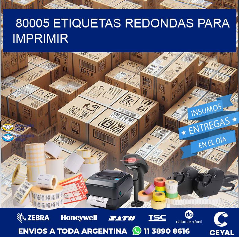 80005 ETIQUETAS REDONDAS PARA IMPRIMIR
