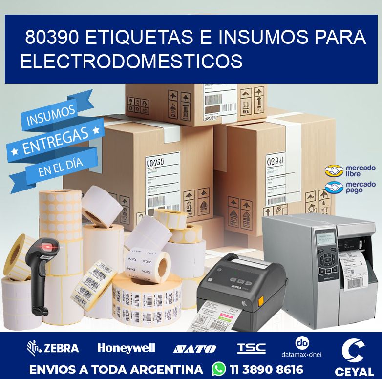 80390 ETIQUETAS E INSUMOS PARA ELECTRODOMESTICOS