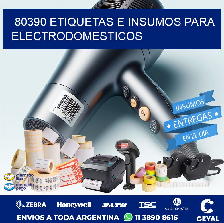 80390 ETIQUETAS E INSUMOS PARA ELECTRODOMESTICOS