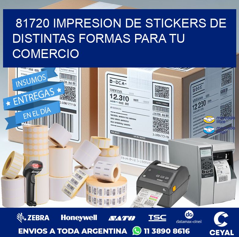 81720 IMPRESION DE STICKERS DE DISTINTAS FORMAS PARA TU COMERCIO