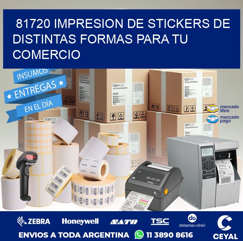 81720 IMPRESION DE STICKERS DE DISTINTAS FORMAS PARA TU COMERCIO