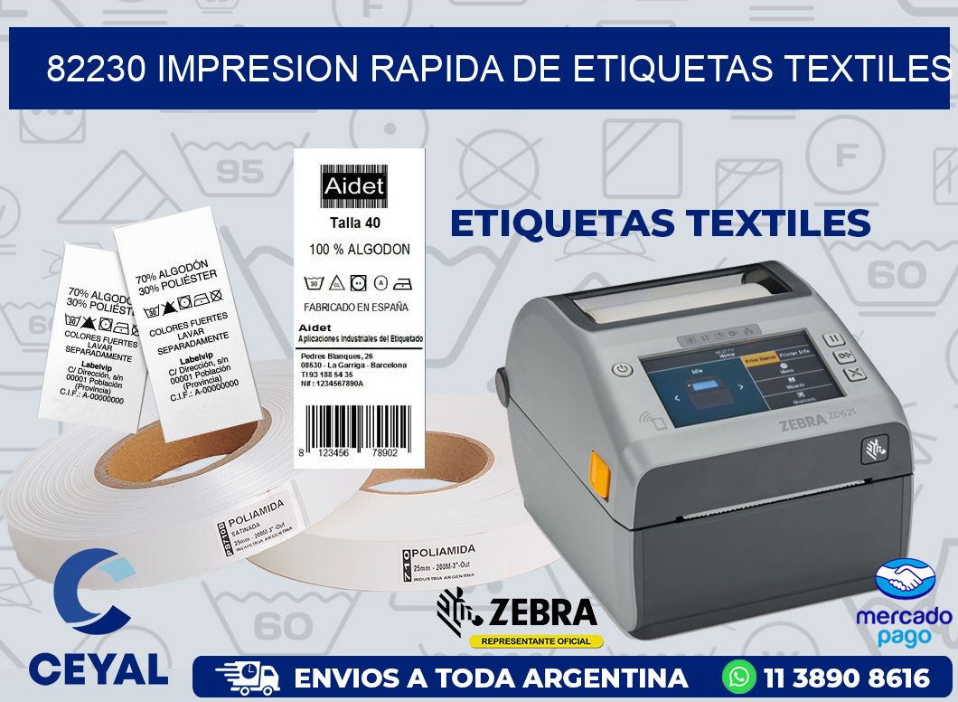 82230 IMPRESION RAPIDA DE ETIQUETAS TEXTILES