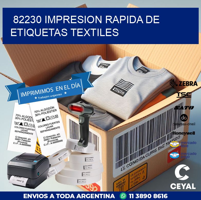82230 IMPRESION RAPIDA DE ETIQUETAS TEXTILES