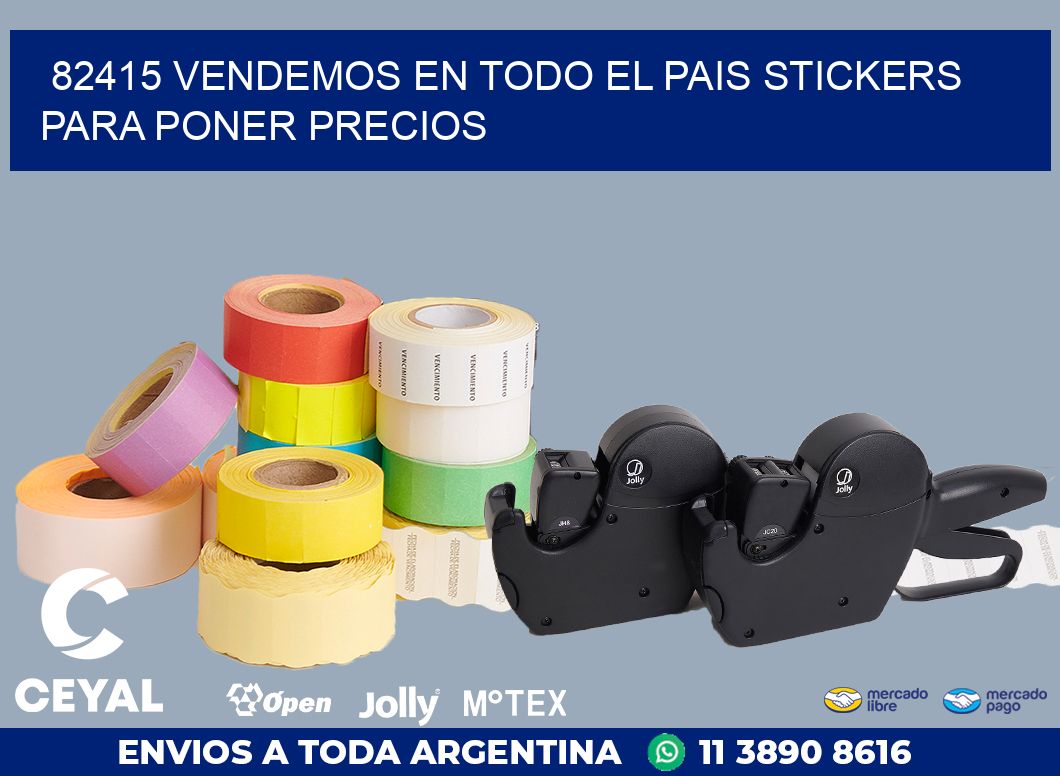 82415 VENDEMOS EN TODO EL PAIS STICKERS PARA PONER PRECIOS