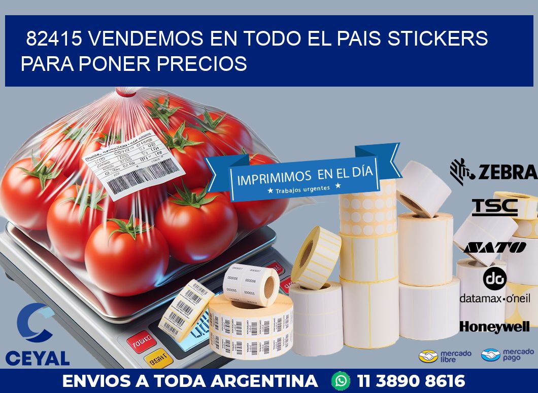 82415 VENDEMOS EN TODO EL PAIS STICKERS PARA PONER PRECIOS