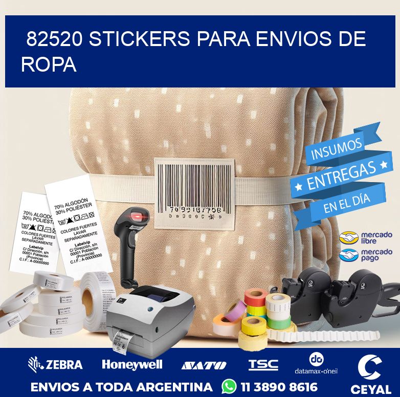82520 STICKERS PARA ENVIOS DE ROPA