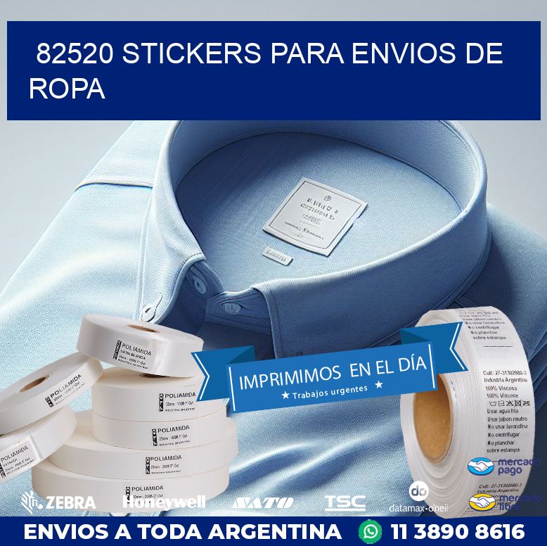 82520 STICKERS PARA ENVIOS DE ROPA