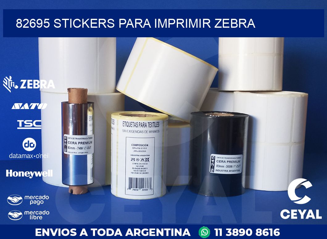 82695 STICKERS PARA IMPRIMIR ZEBRA