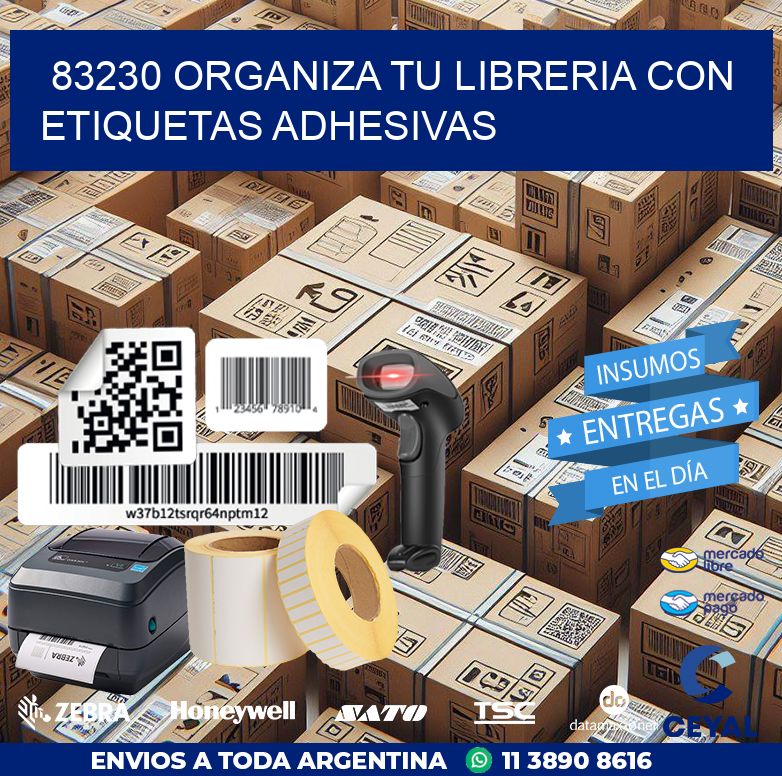 83230 ORGANIZA TU LIBRERIA CON ETIQUETAS ADHESIVAS