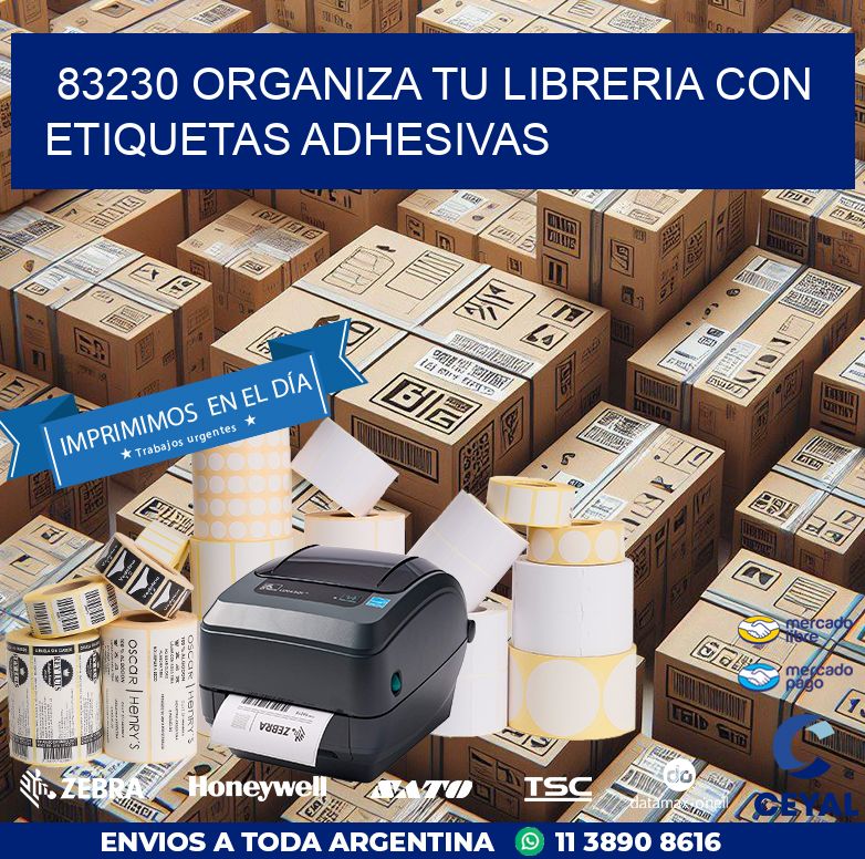 83230 ORGANIZA TU LIBRERIA CON ETIQUETAS ADHESIVAS