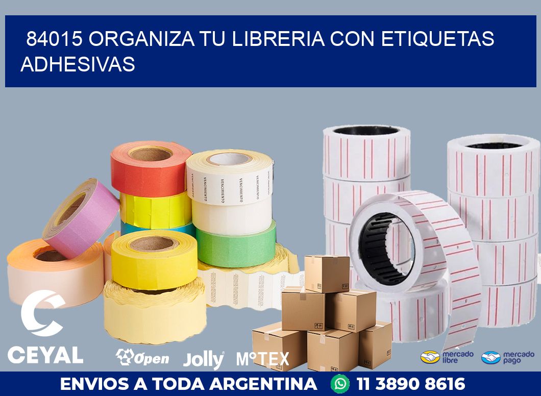 84015 ORGANIZA TU LIBRERIA CON ETIQUETAS ADHESIVAS