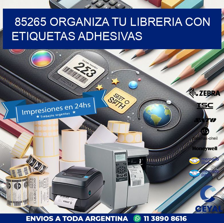 85265 ORGANIZA TU LIBRERIA CON ETIQUETAS ADHESIVAS