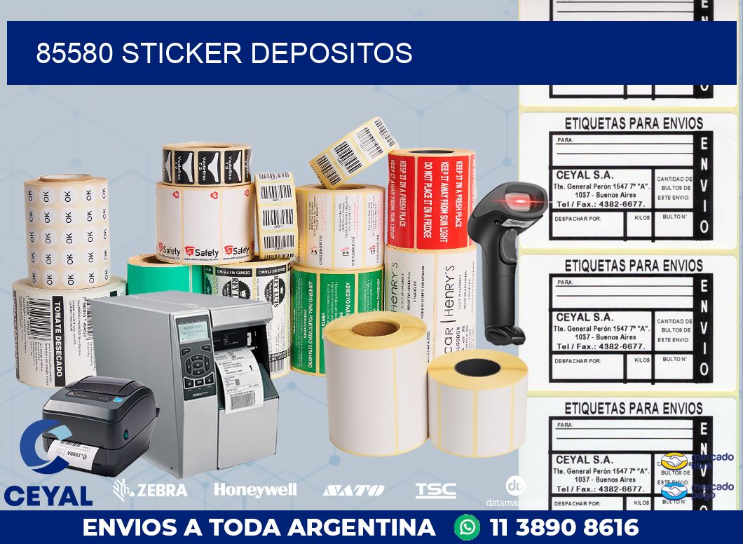 85580 STICKER DEPOSITOS