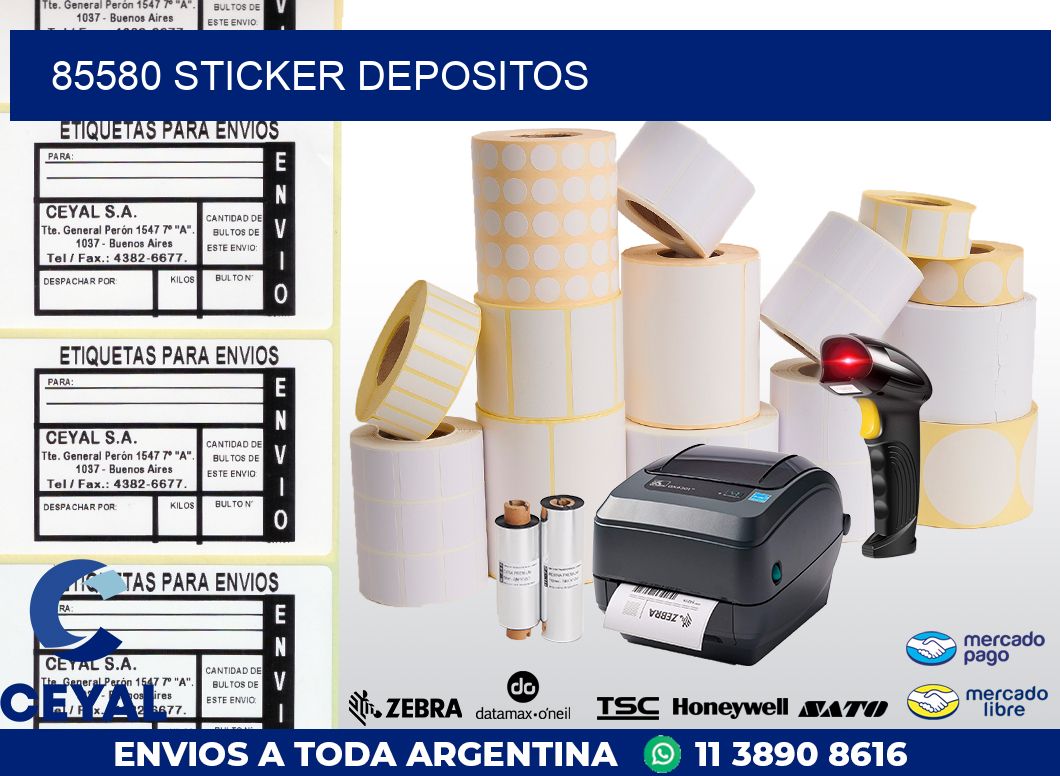 85580 STICKER DEPOSITOS