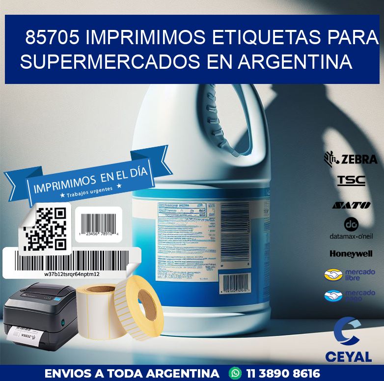 85705 IMPRIMIMOS ETIQUETAS PARA SUPERMERCADOS EN ARGENTINA