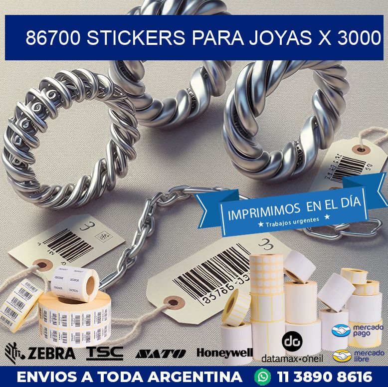 86700 STICKERS PARA JOYAS X 3000