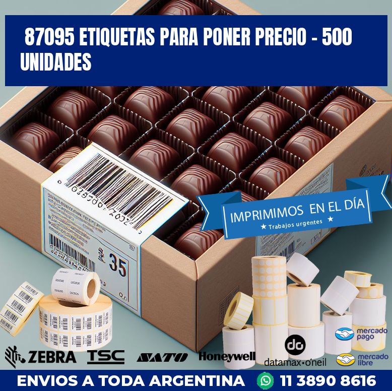 87095 ETIQUETAS PARA PONER PRECIO - 500 UNIDADES
