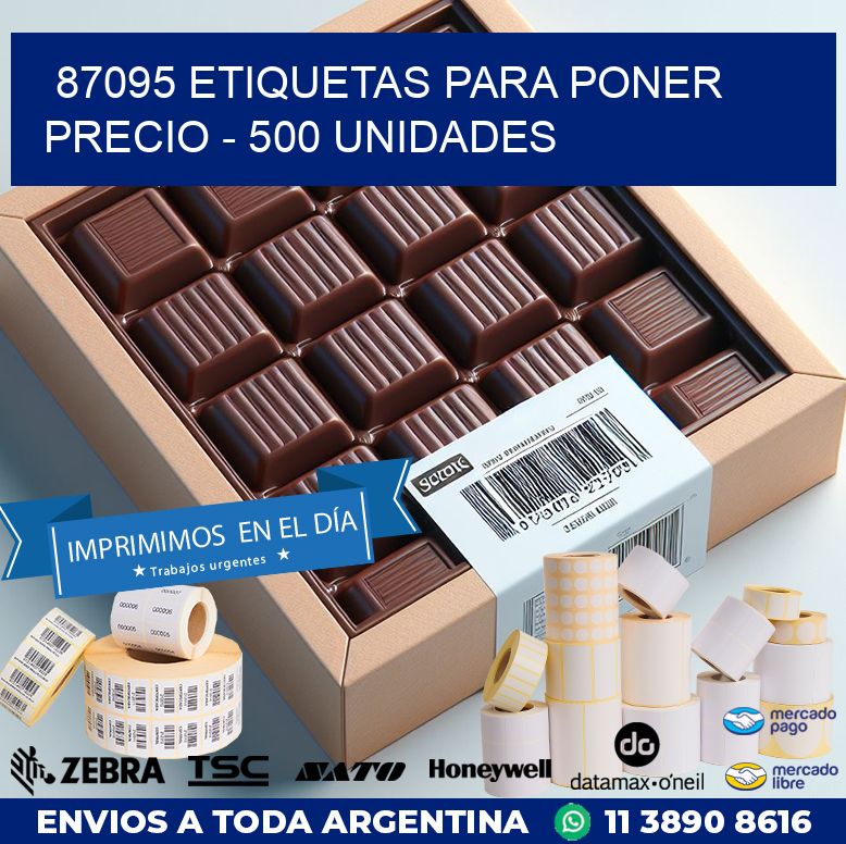 87095 ETIQUETAS PARA PONER PRECIO – 500 UNIDADES