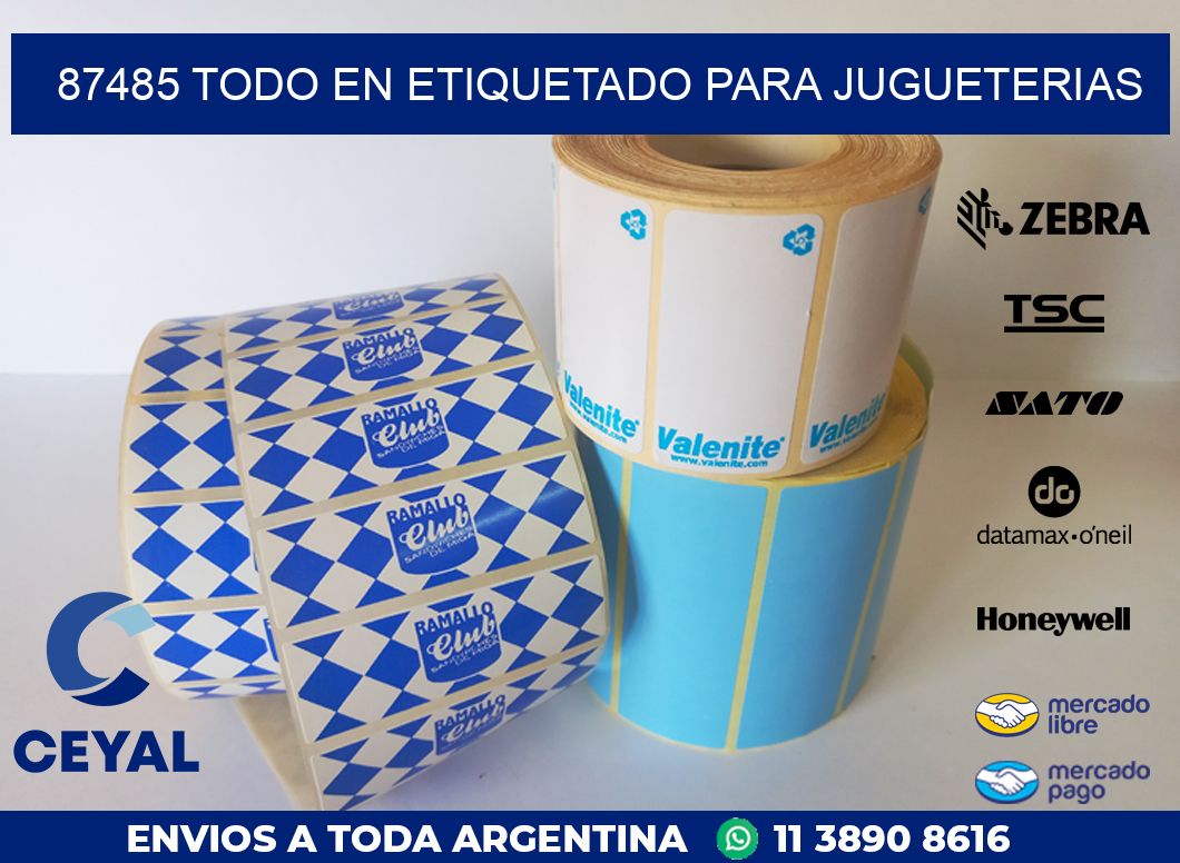87485 TODO EN ETIQUETADO PARA JUGUETERIAS