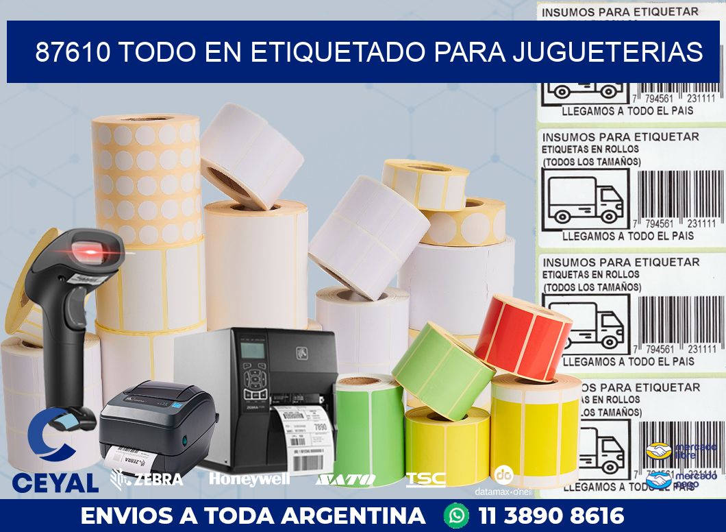 87610 TODO EN ETIQUETADO PARA JUGUETERIAS
