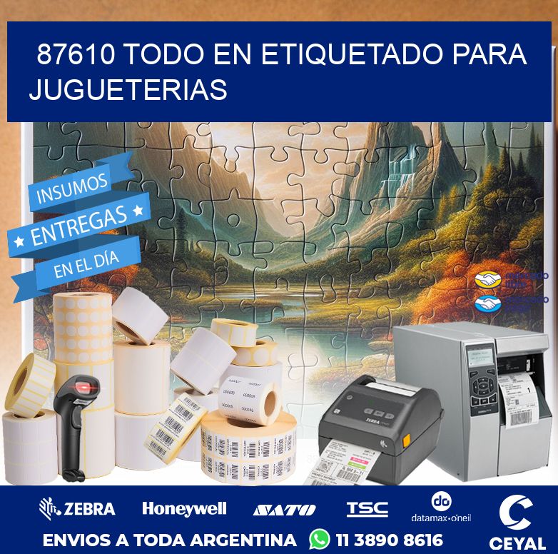 87610 TODO EN ETIQUETADO PARA JUGUETERIAS