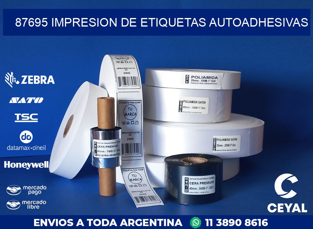 87695 IMPRESION DE ETIQUETAS AUTOADHESIVAS