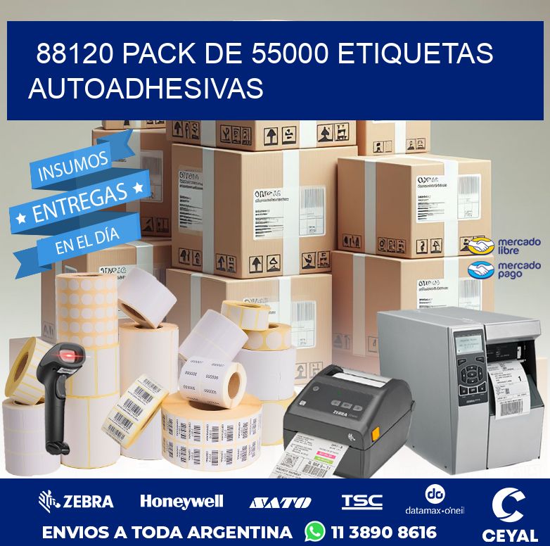 88120 PACK DE 55000 ETIQUETAS AUTOADHESIVAS