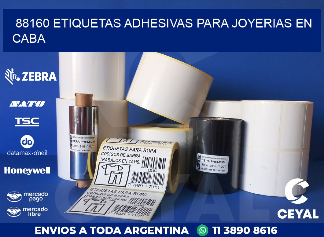 88160 ETIQUETAS ADHESIVAS PARA JOYERIAS EN CABA