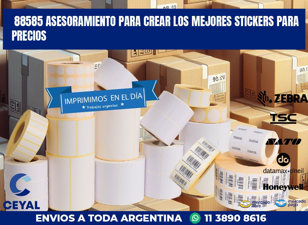 88585 ASESORAMIENTO PARA CREAR LOS MEJORES STICKERS PARA PRECIOS