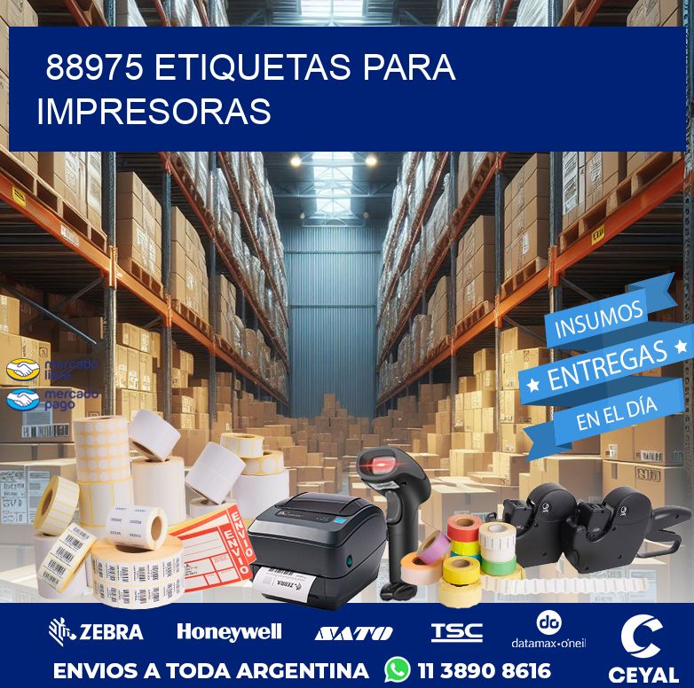 88975 ETIQUETAS PARA IMPRESORAS