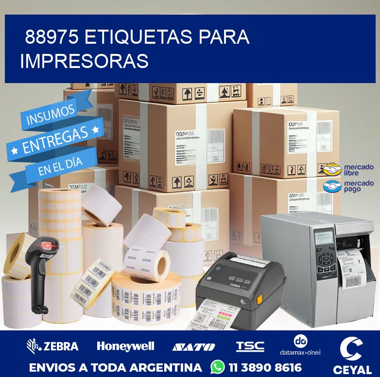 88975 ETIQUETAS PARA IMPRESORAS